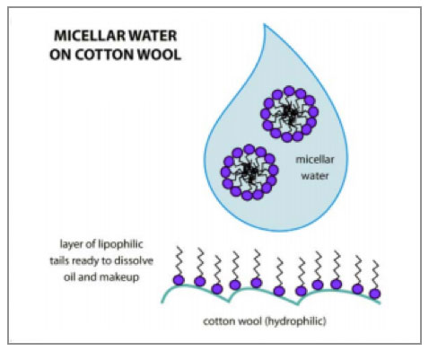 Micellar Water Characterization: A Laser Light Scattering Application